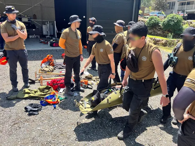 Traccorp crew at a pre-deployment brief