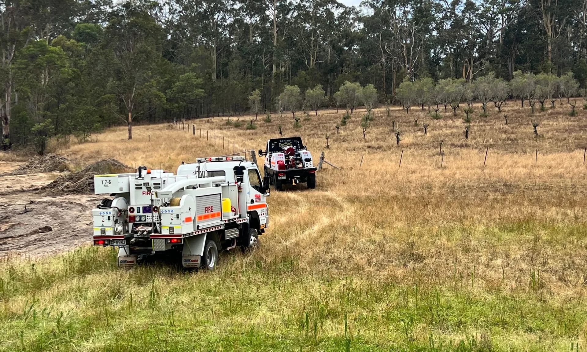 Two Traccorp tankers deploying across open country