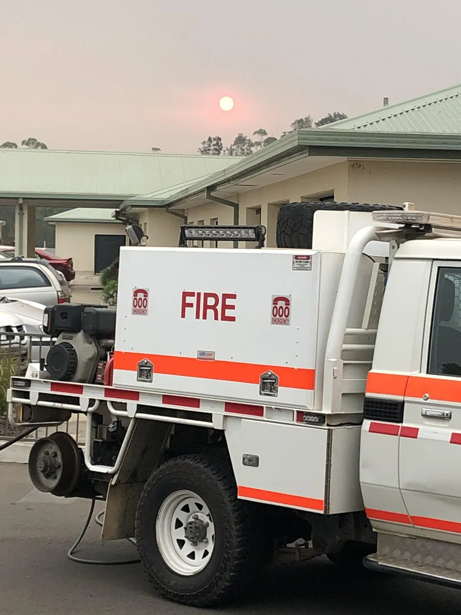 Traccorp crew member with a fire appliance