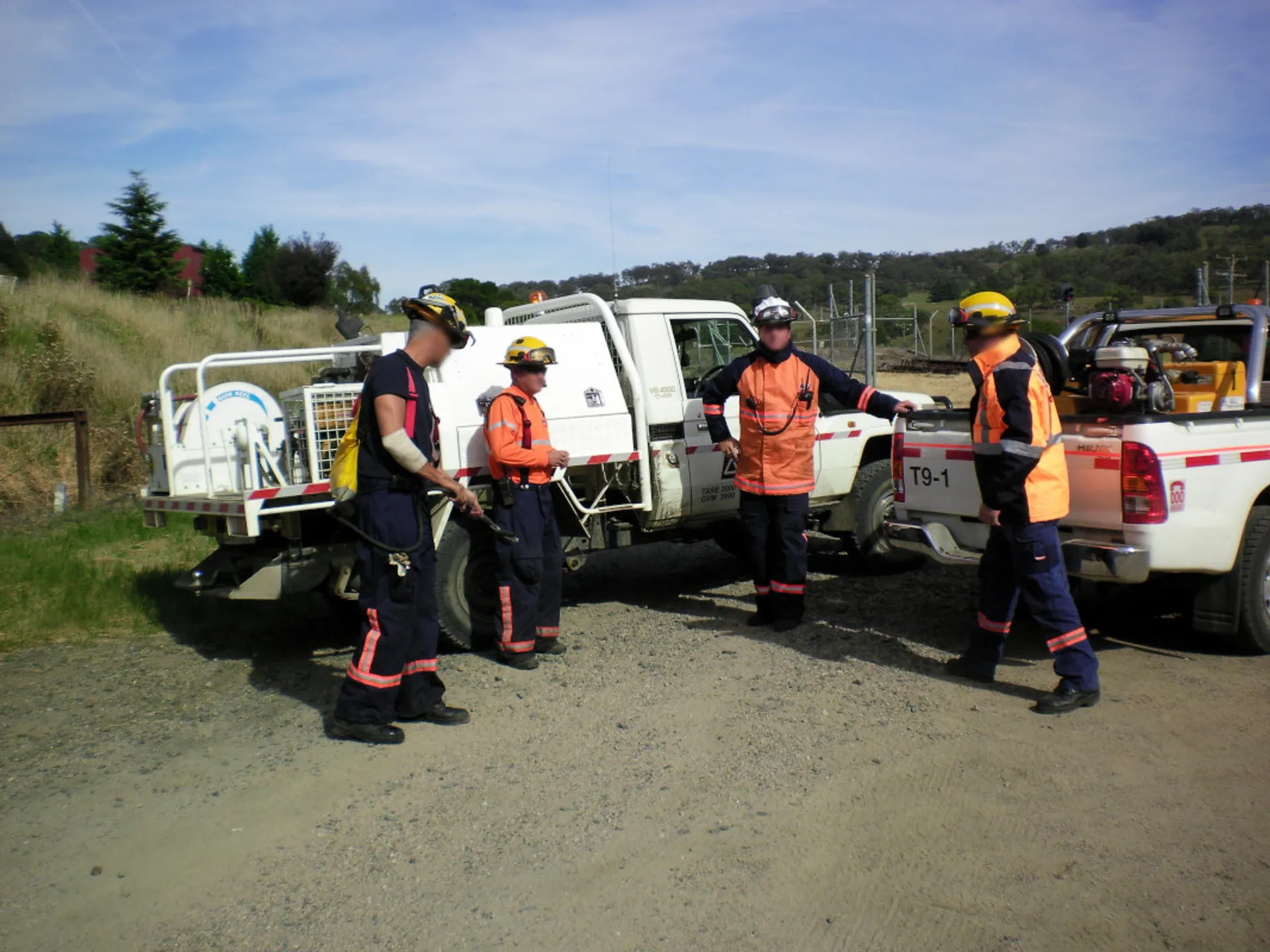 Traccorp crew working alongside a construction site